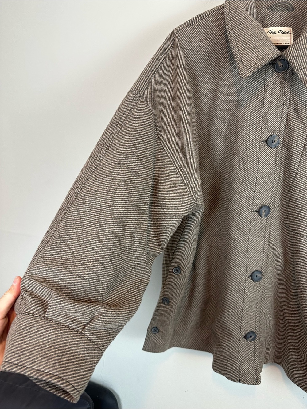 Free People Jessica Shirt Jacket Size L - Picture 11 of 16